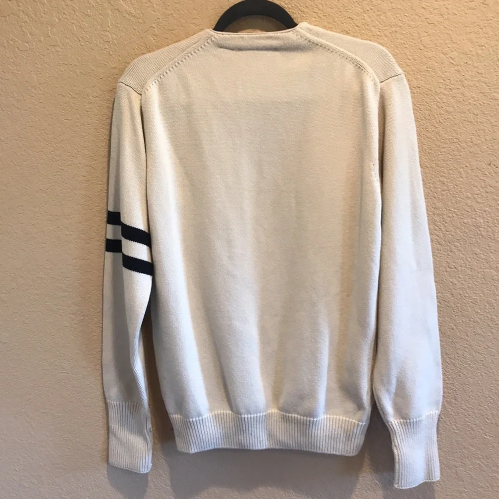 Lacoste Cream Cardigan with Black Accents - Picture 10 of 16